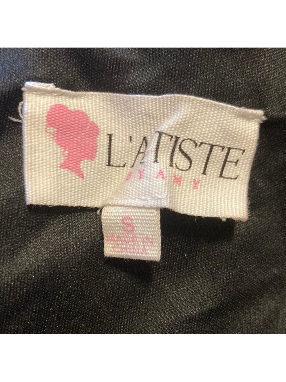 L'atiste By Amy Black Velvet Floral Embroidered Skort & Crop Top Set Size Small - Picture 6 of 15